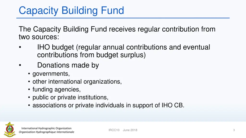 capacity building fund