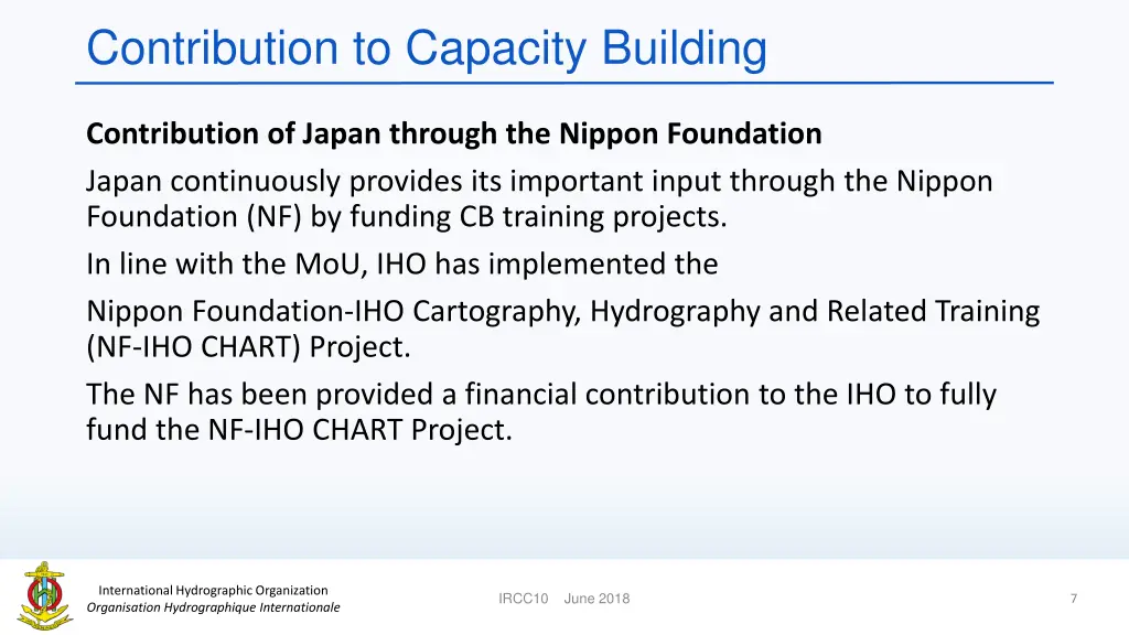 contribution to capacity building 1