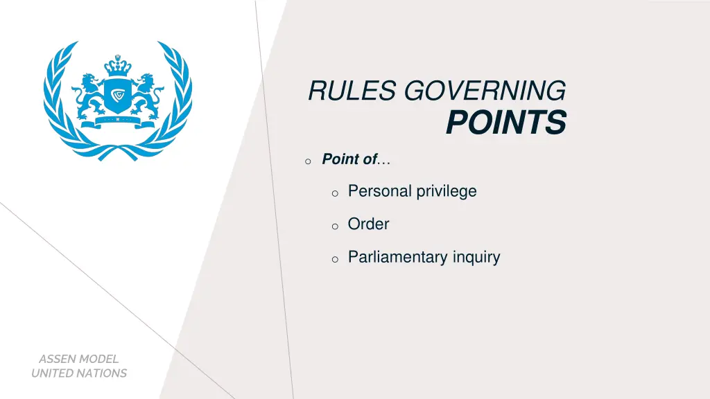 rules governing