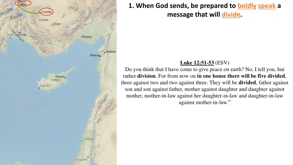 1 when god sends be prepared to boldly speak
