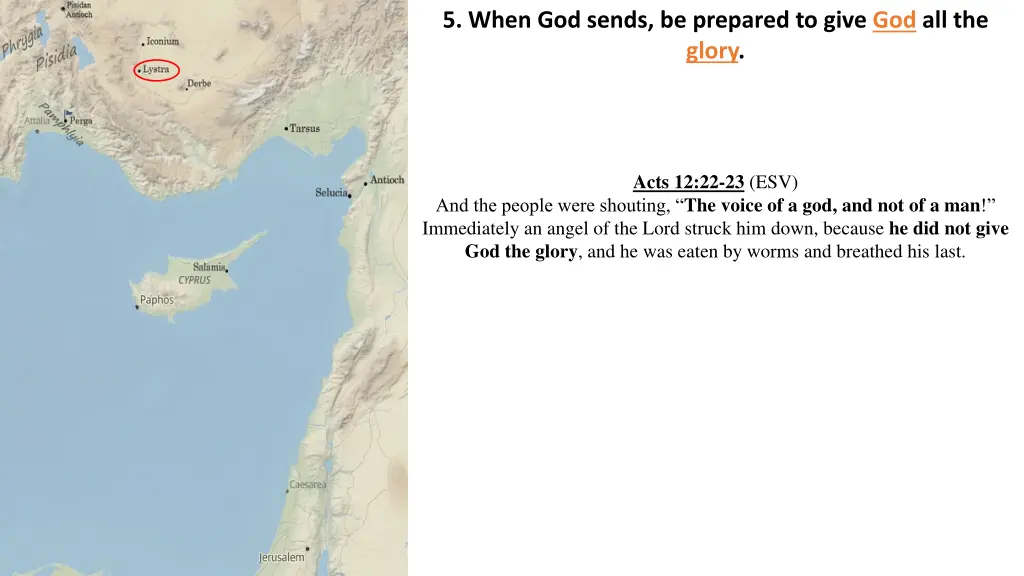 5 when god sends be prepared to give
