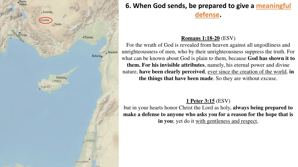 6 when god sends be prepared to give a meaningful
