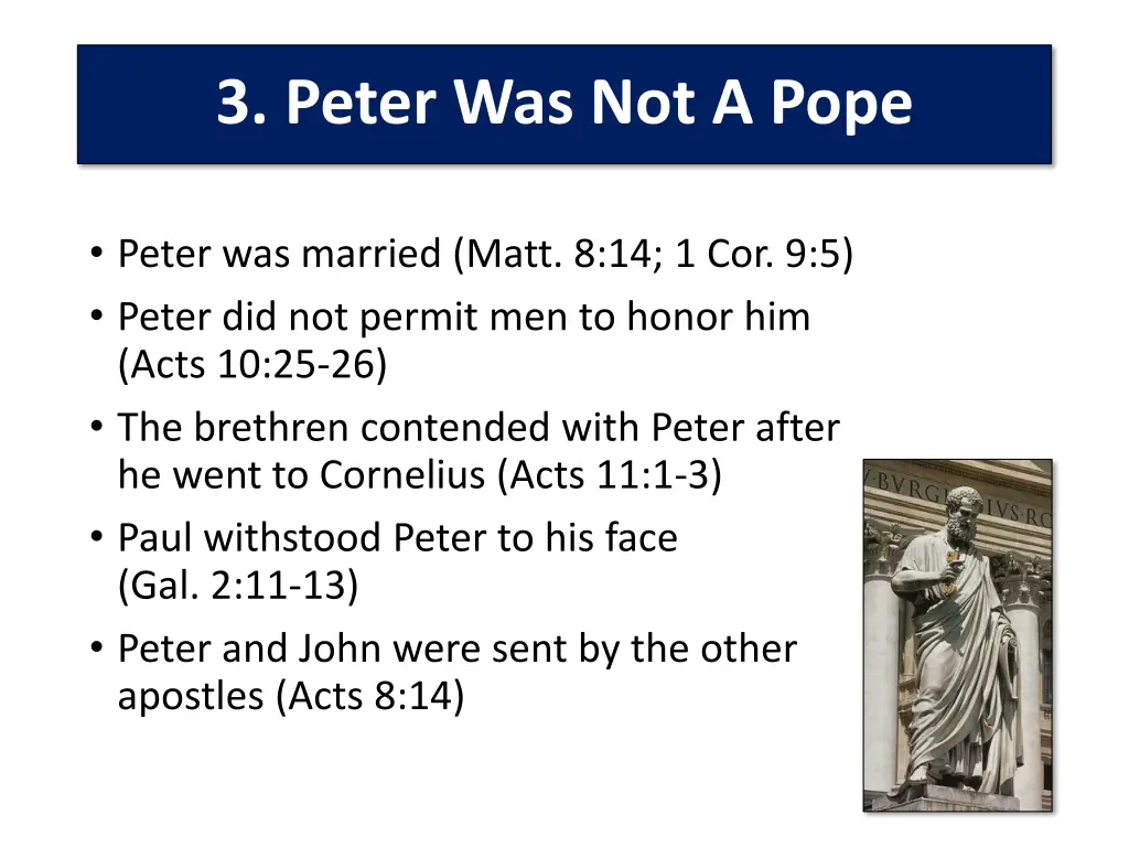 3 peter was not a pope