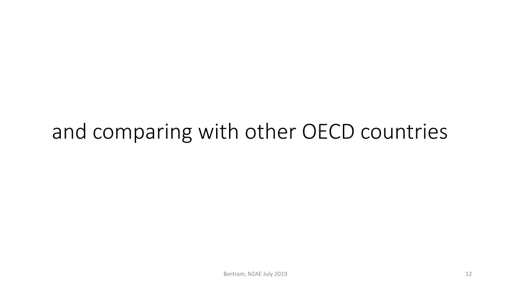 and comparing with other oecd countries