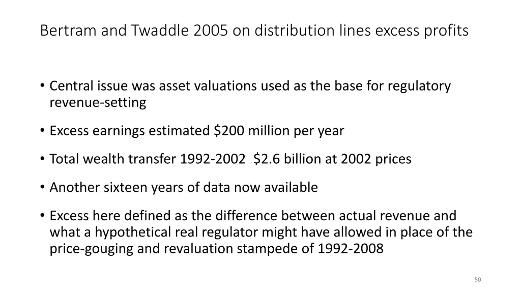bertram and twaddle 2005 on distribution lines