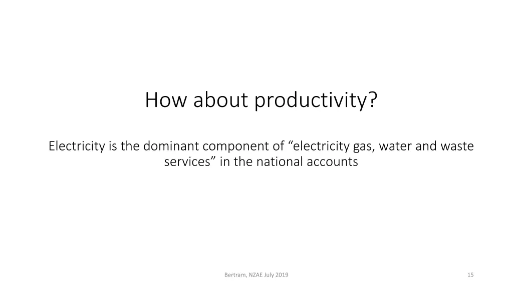 how about productivity