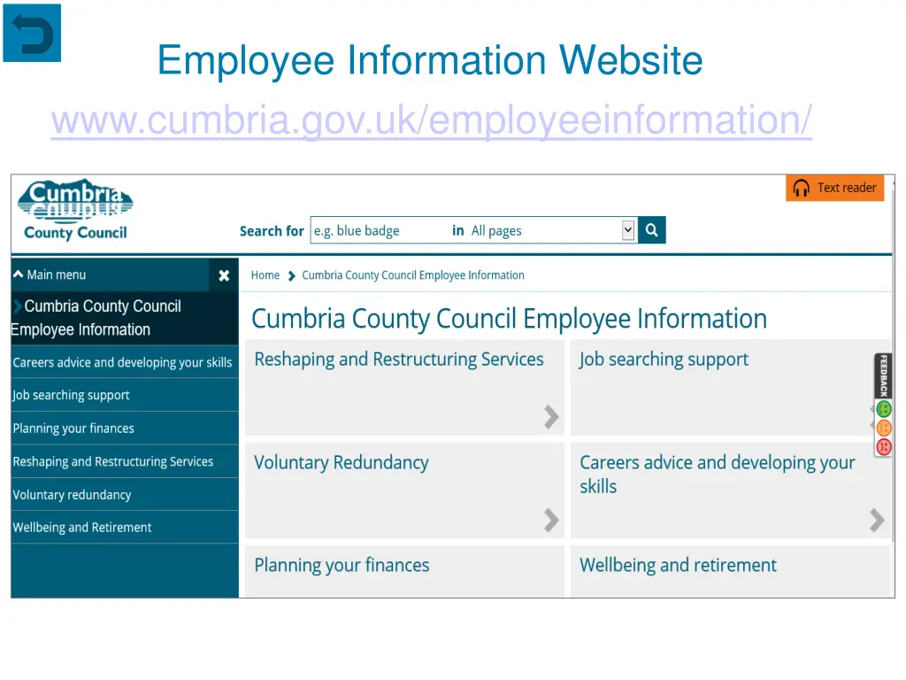 employee information website www cumbria