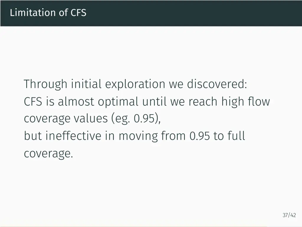 limitation of cfs