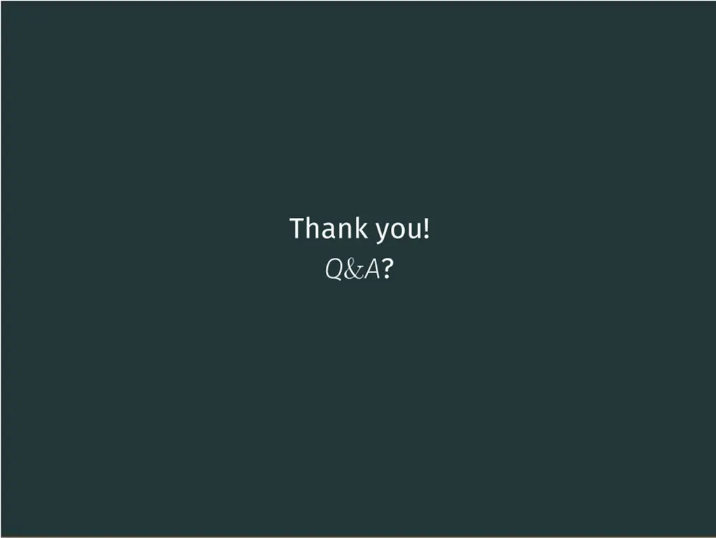thank you q a