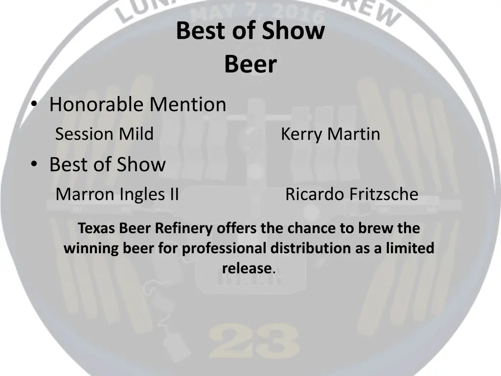 best of show beer