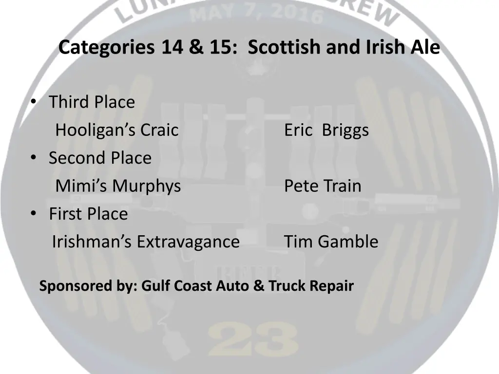 categories 14 15 scottish and irish ale