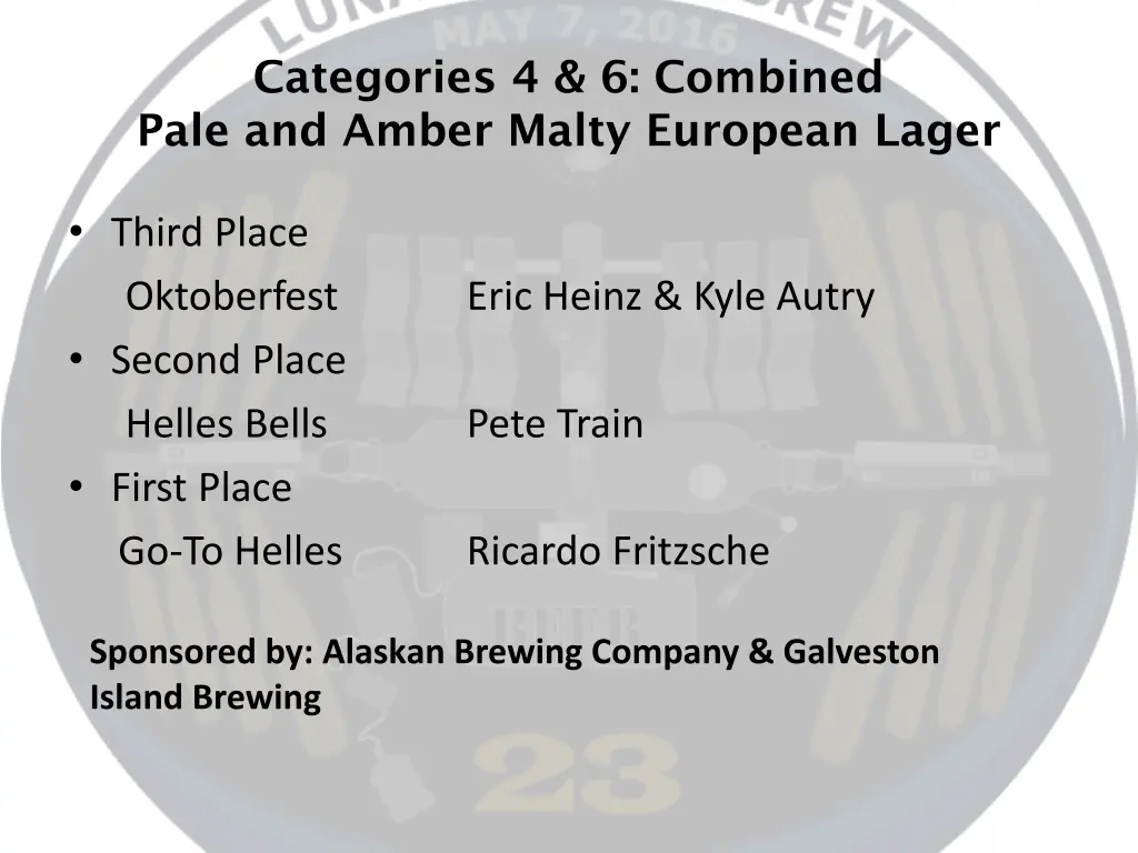 categories 4 6 combined pale and amber malty