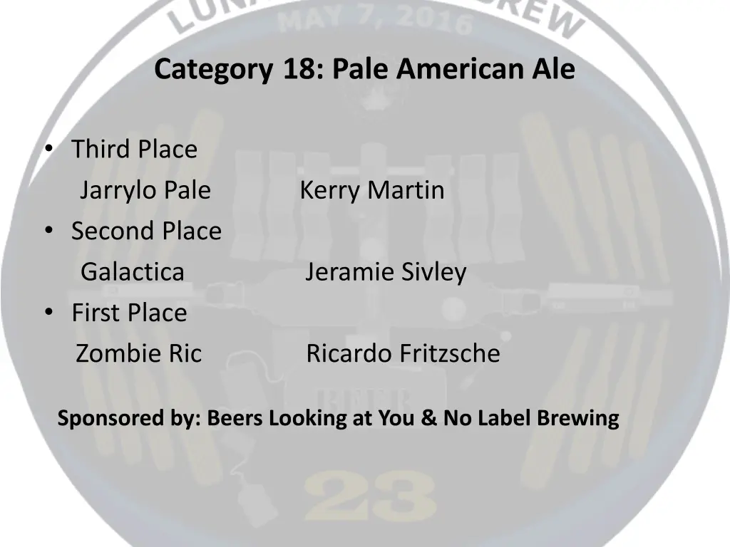 category 18 pale american ale