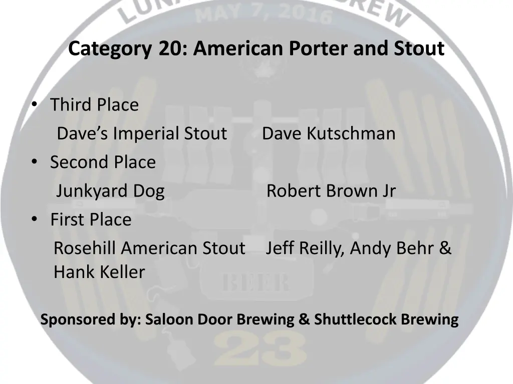 category 20 american porter and stout