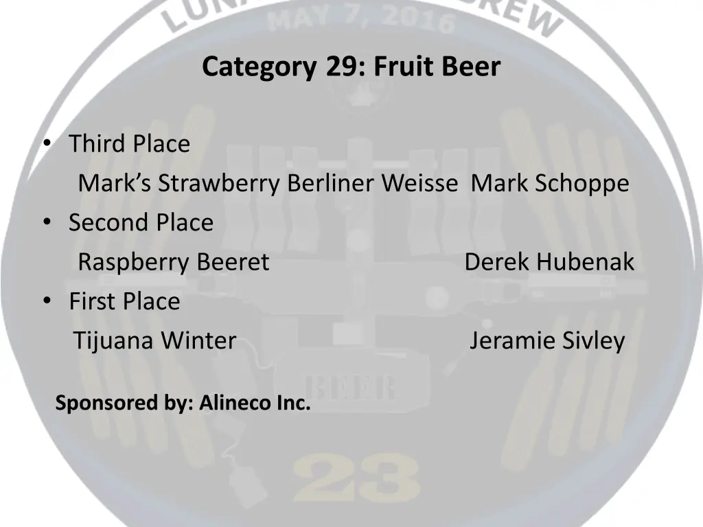 category 29 fruit beer