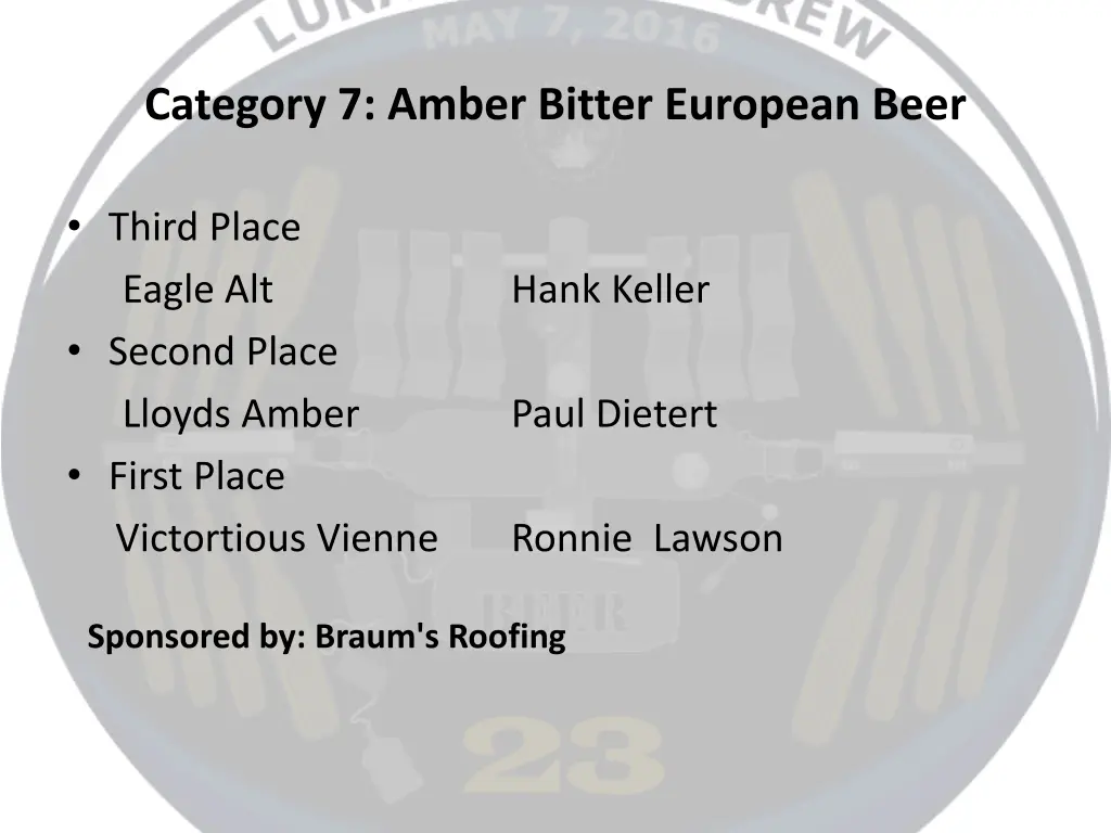 category 7 amber bitter european beer