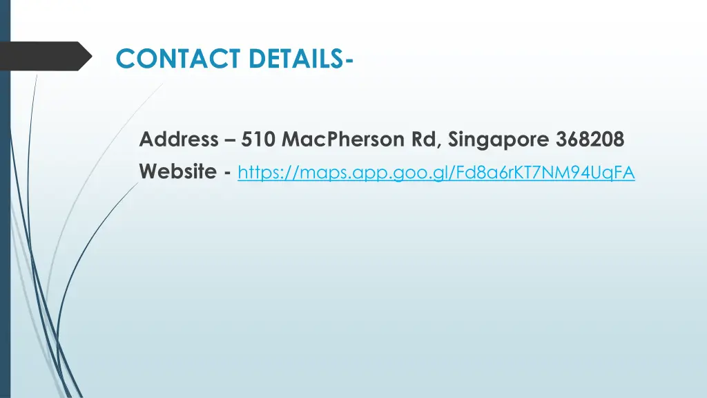 contact details