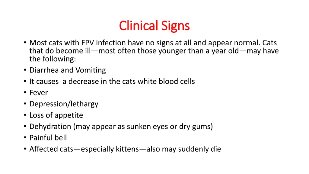 clinical signs clinical signs