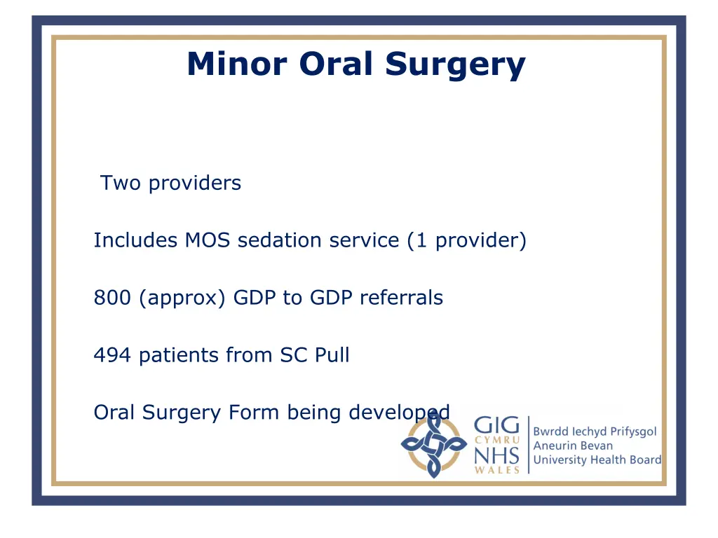 minor oral surgery