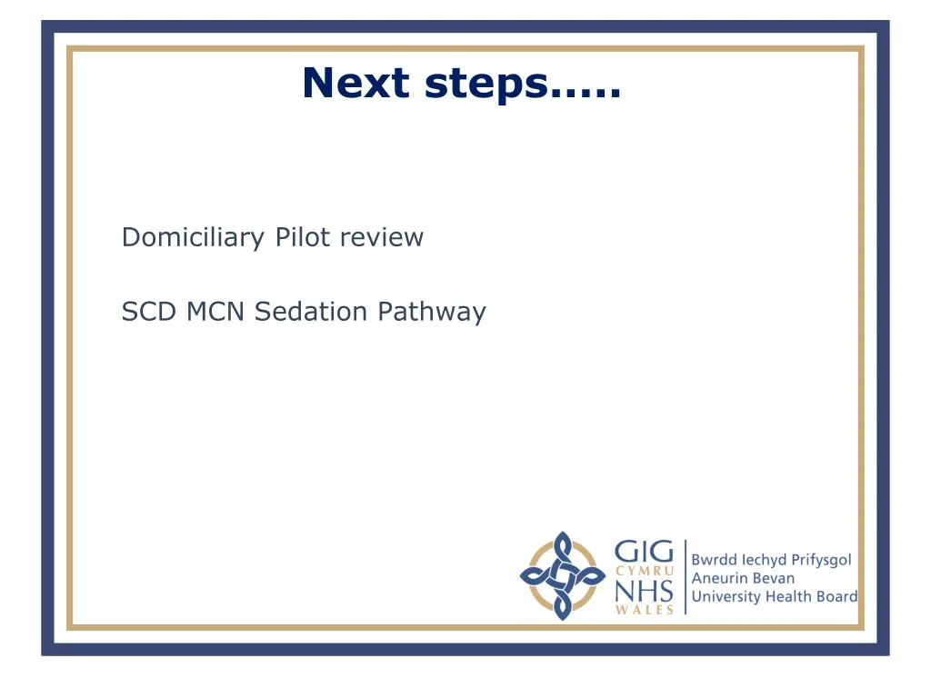 next steps
