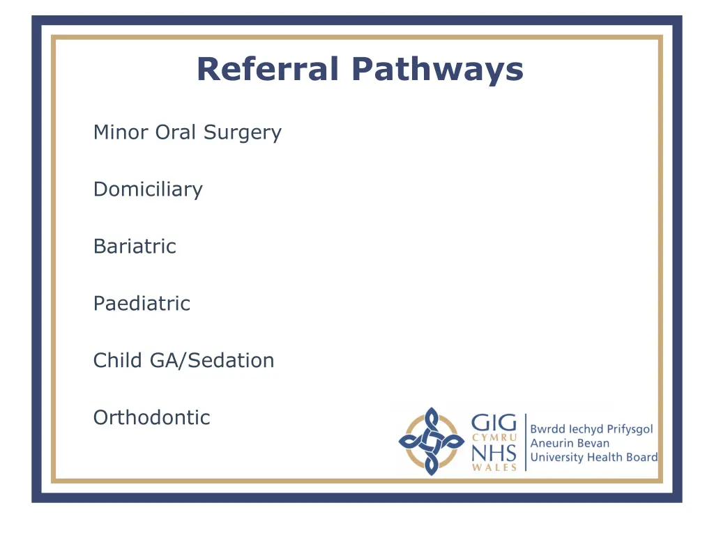 referral pathways