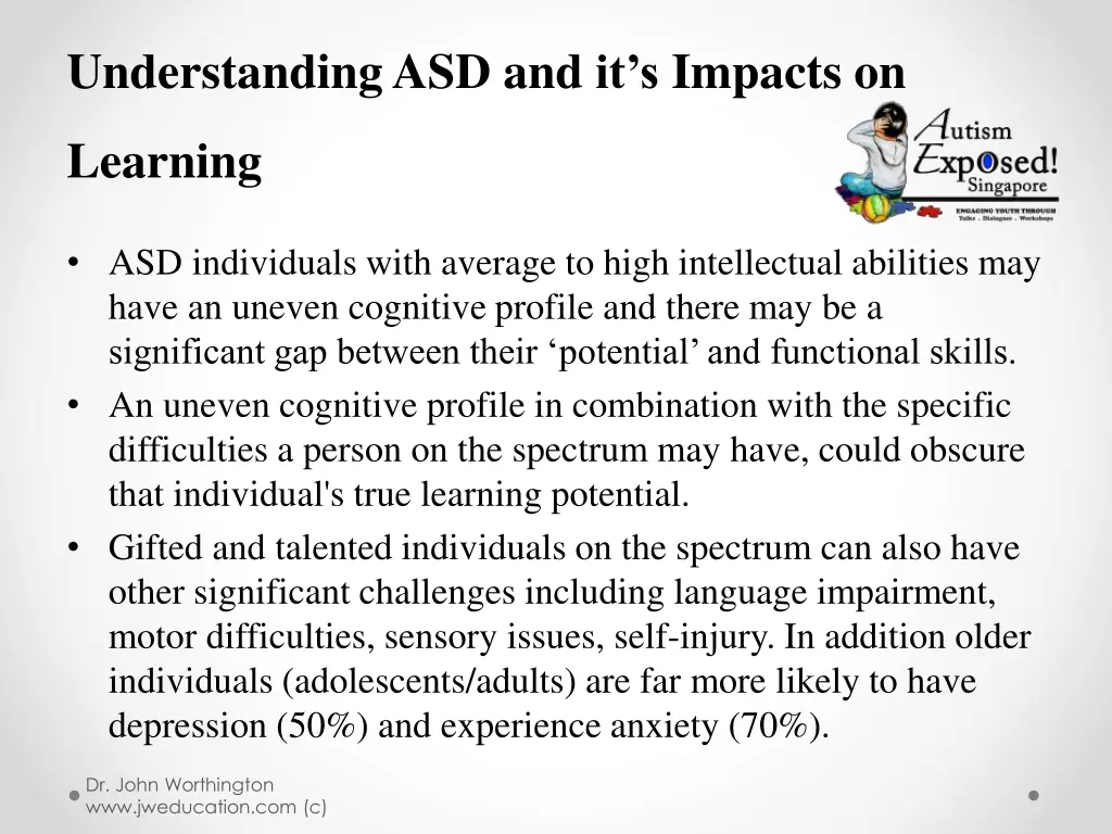 understandingasd and it s impacts on