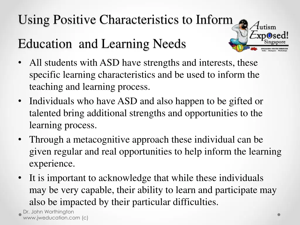using positive characteristics to inform
