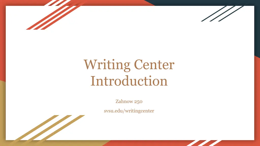 writing center introduction