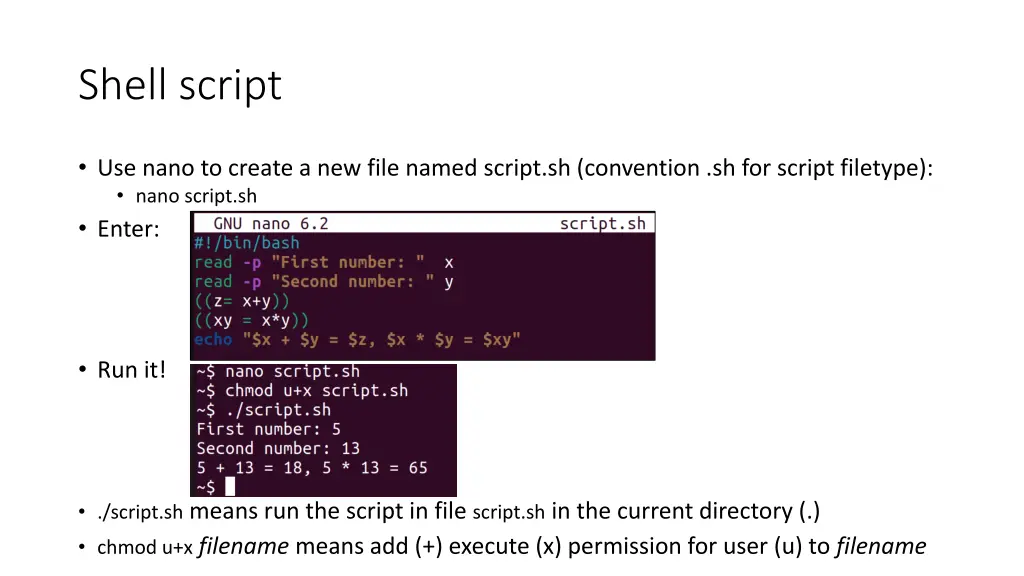 shell script