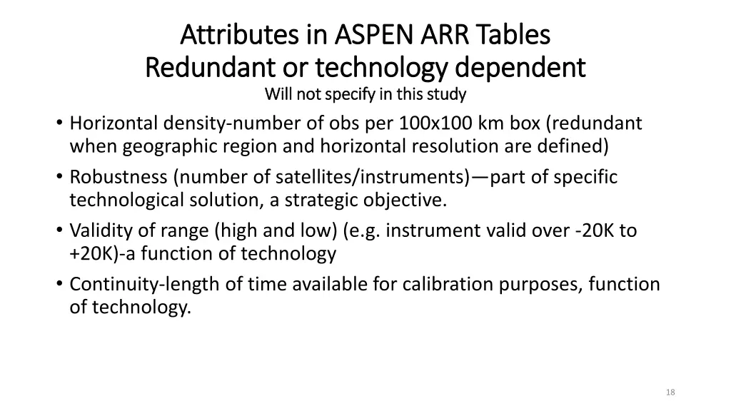 attributes in aspen arr tables attributes 4