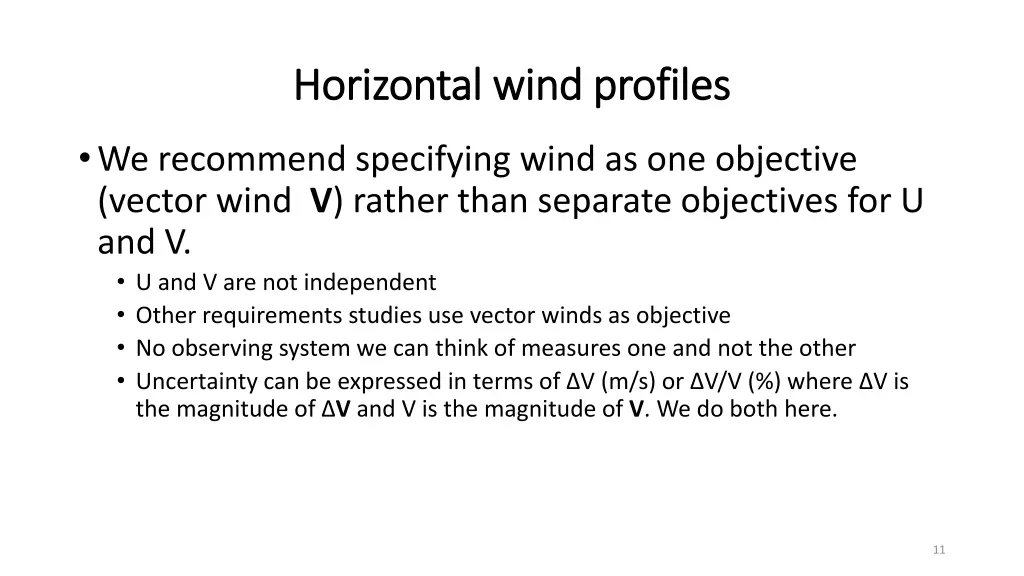 horizontal wind profiles horizontal wind profiles