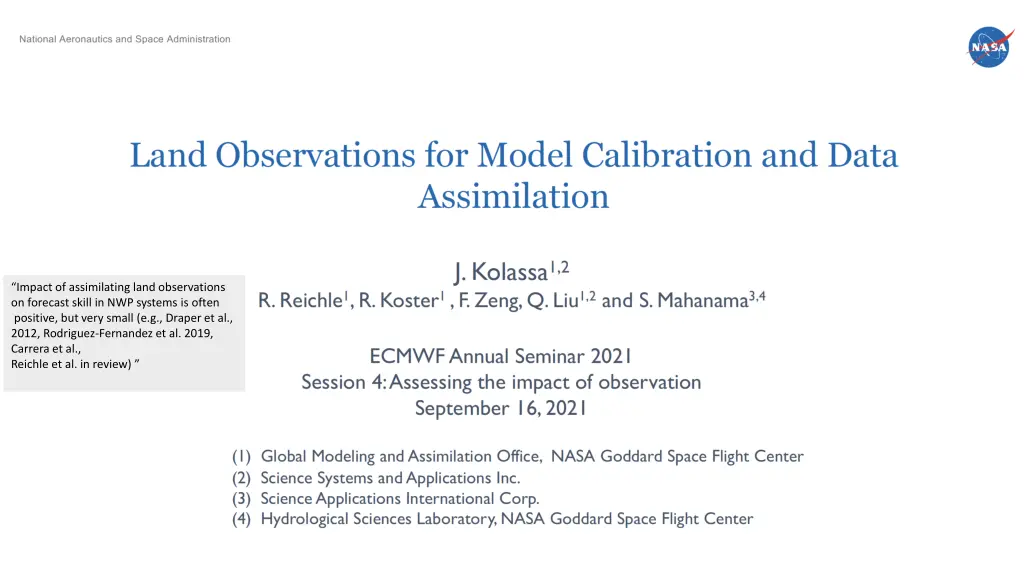 impact of assimilating land observations