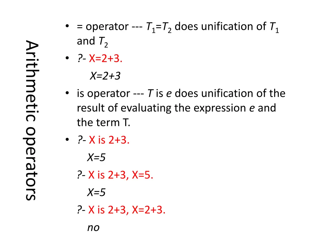 operator t 1 t 2 does unification
