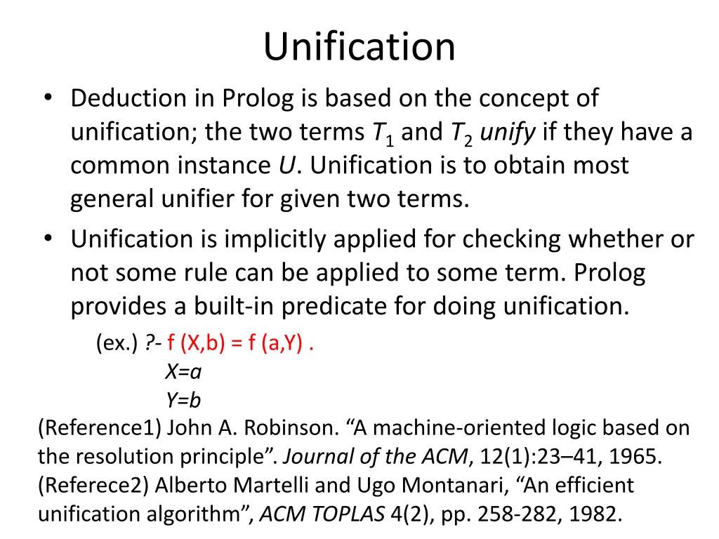 unification
