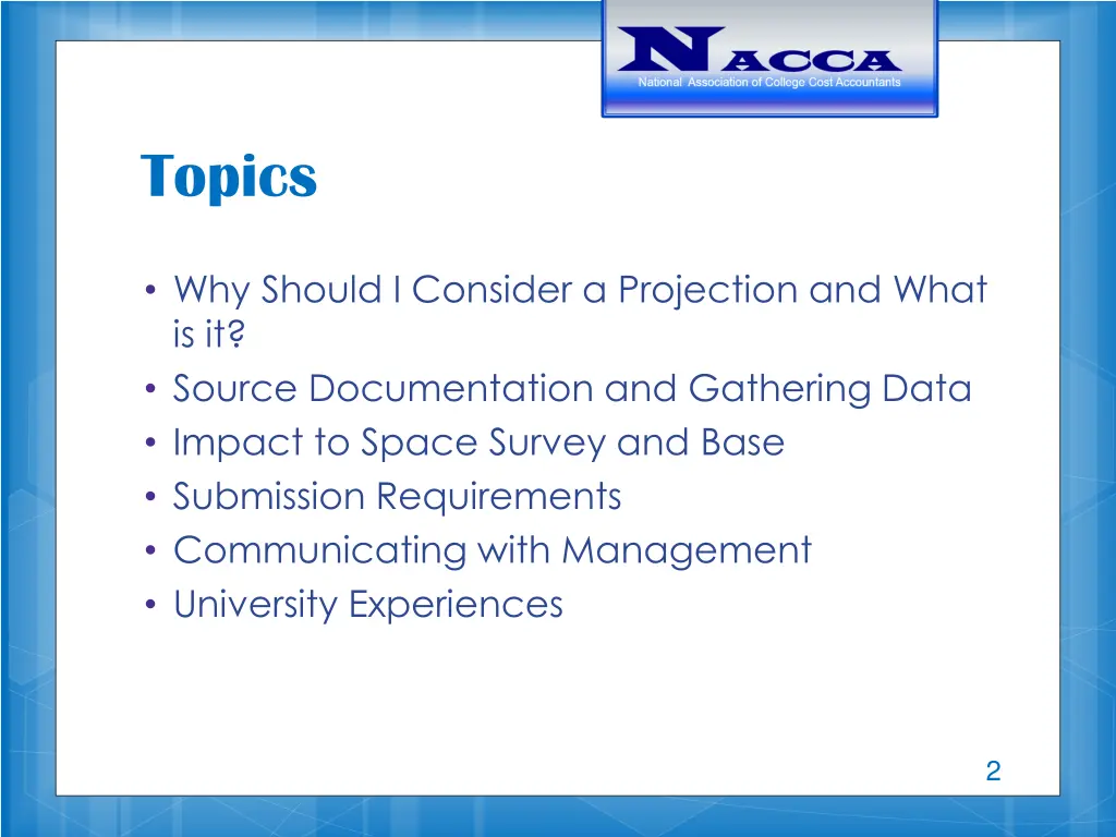 topics