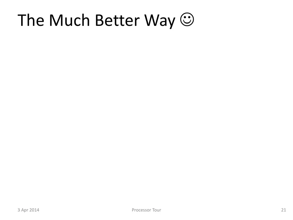 the much better way