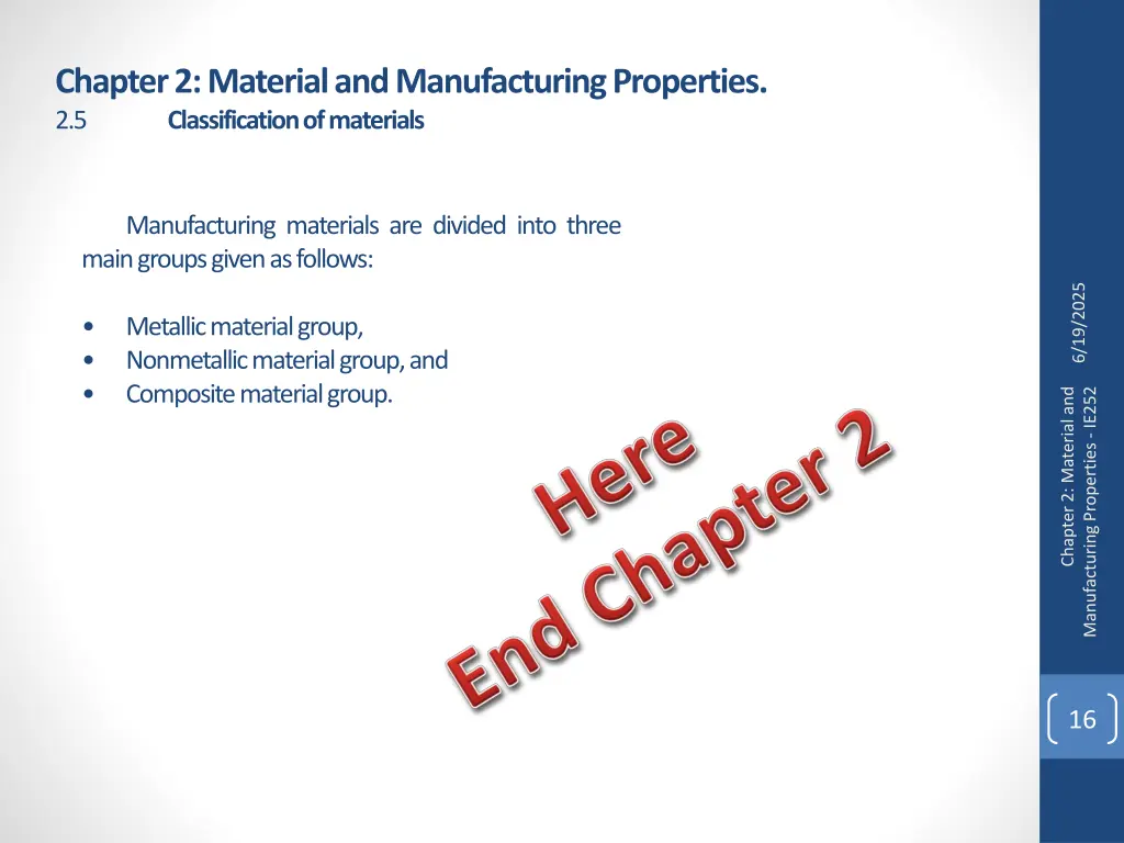 chapter 2 material and manufacturing properties 14