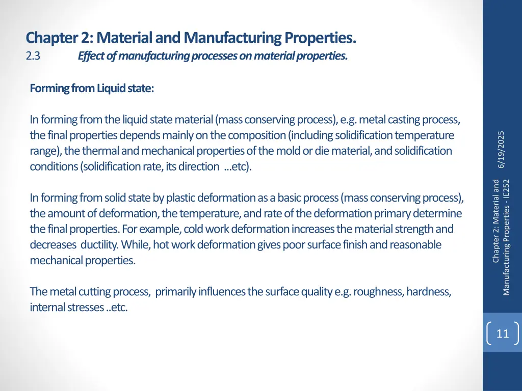 chapter 2 material and manufacturing properties 9