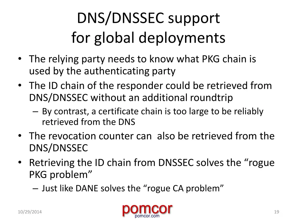 dns dnssec support for global deployments