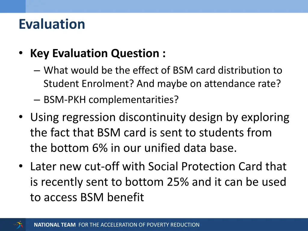 evaluation