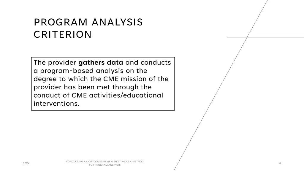 program analysis criterion 1
