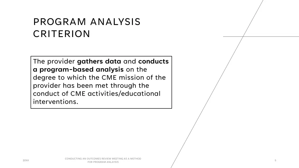 program analysis criterion 2