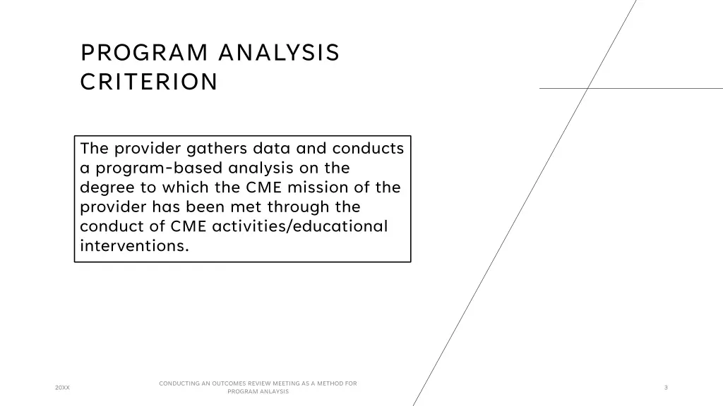 program analysis criterion