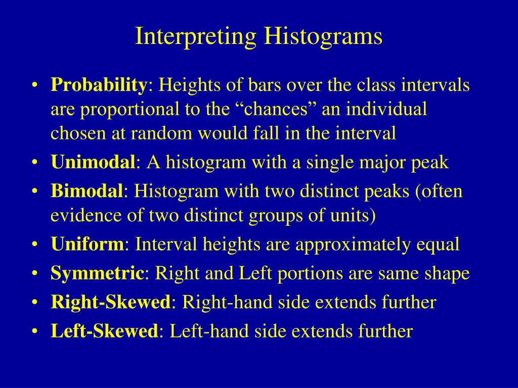 interpreting histograms