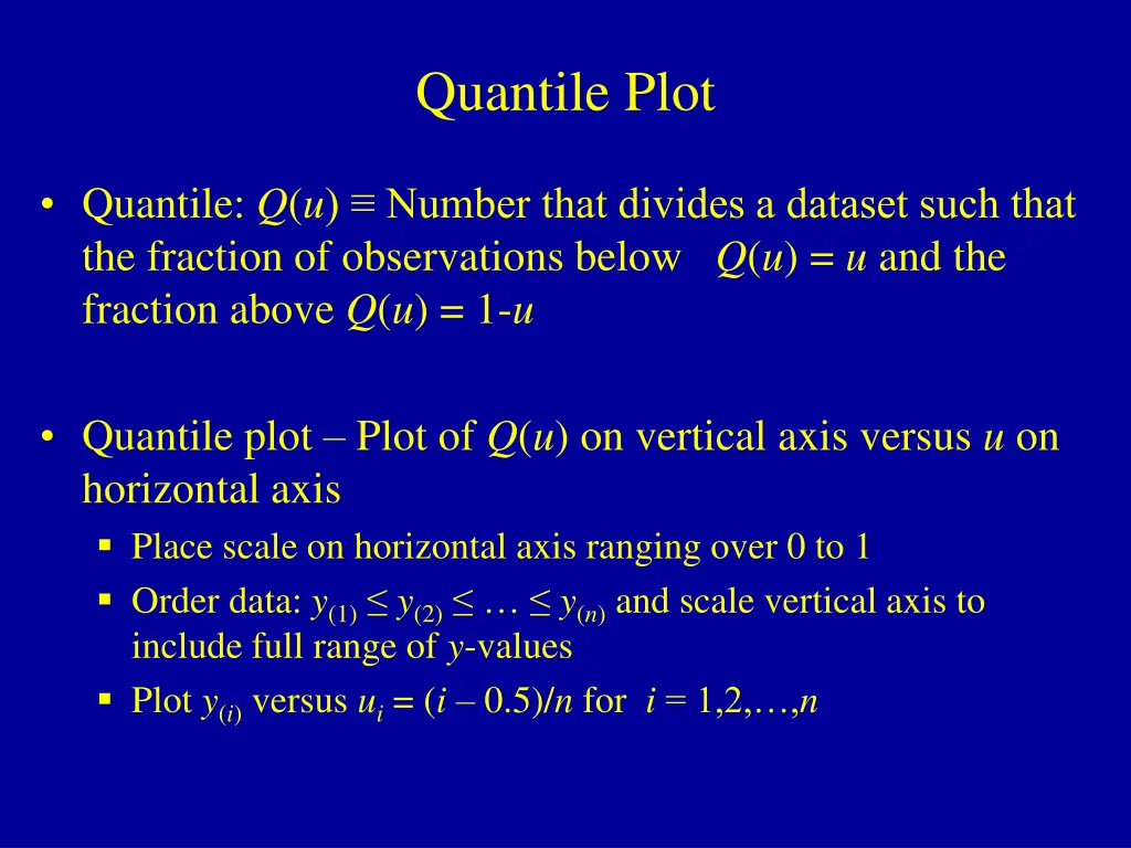 quantile plot