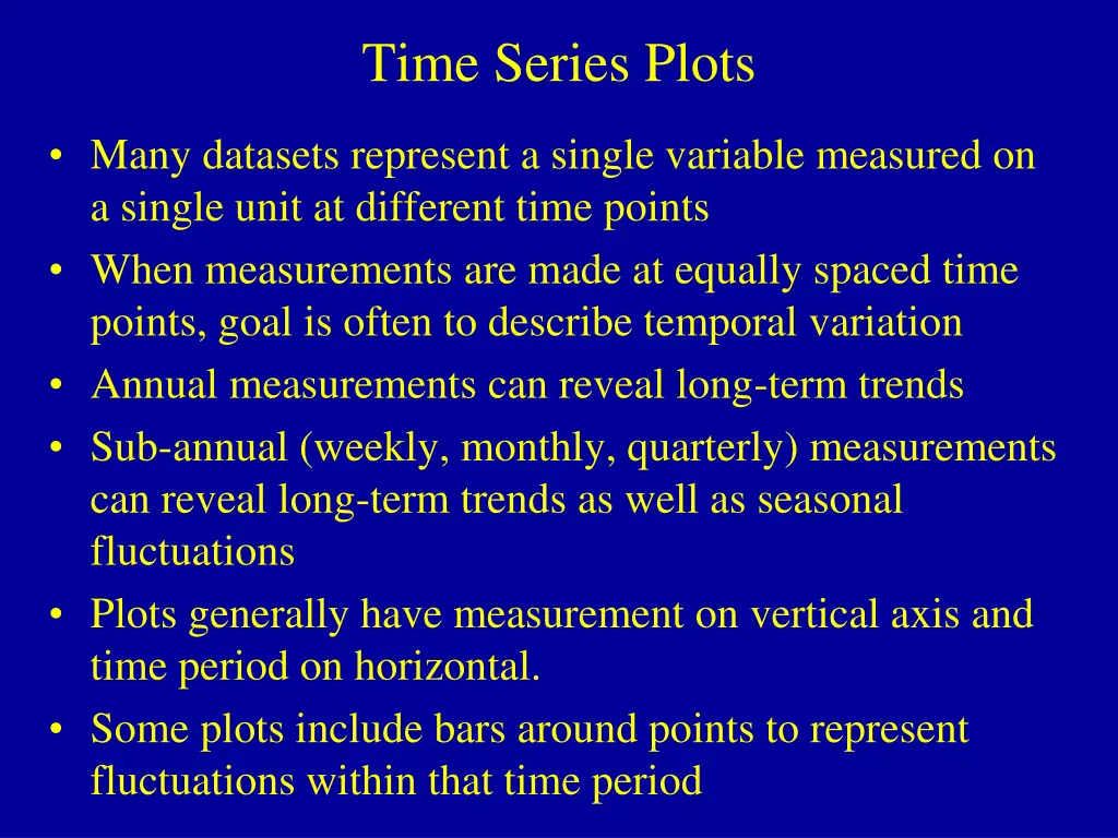 time series plots