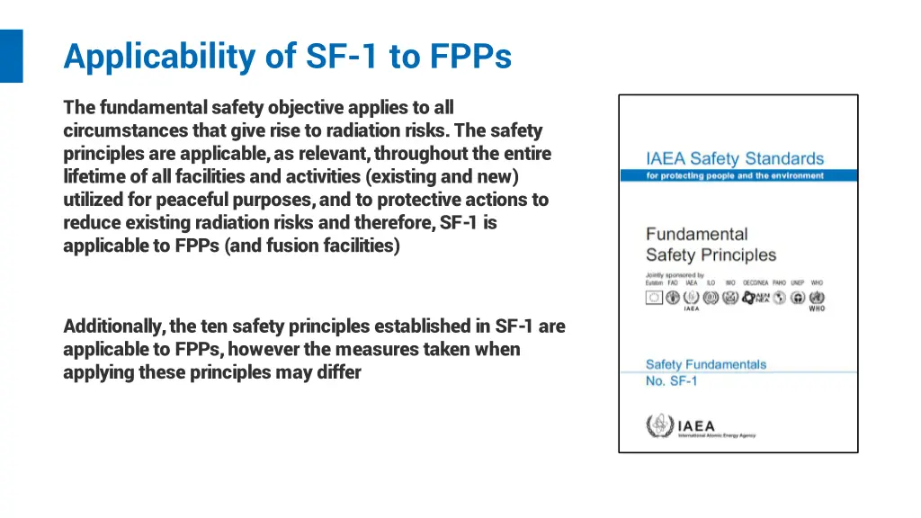 applicability of sf 1 to fpps