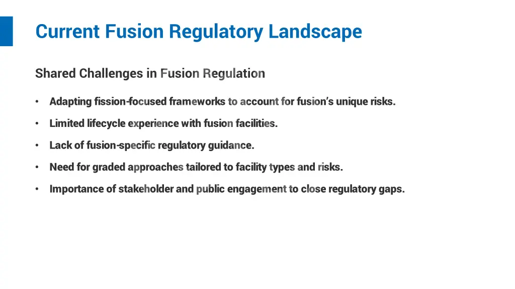 current fusion regulatory landscape 1
