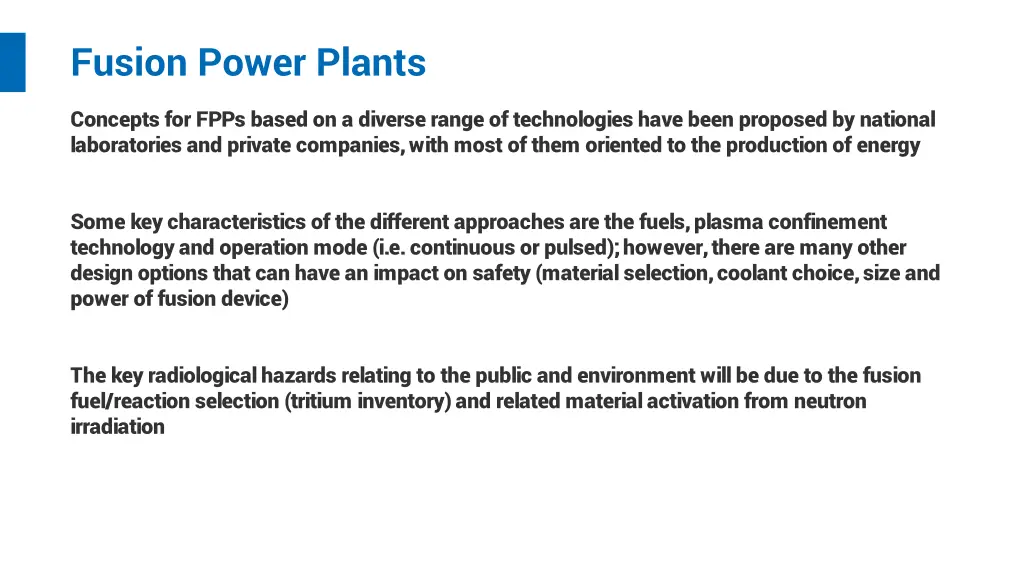 fusion power plants
