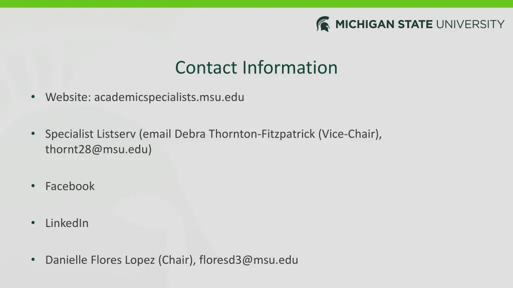 contact information